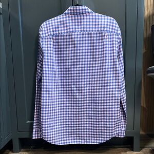 Classic Blue and Pink Checkered Men's Shirt